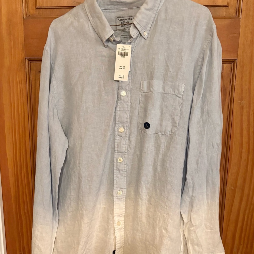 Abercrombie & Fitch Light Blue Men's Shirt